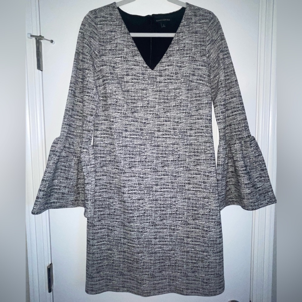 Banana Republic Winter Bell Sleeve Dress